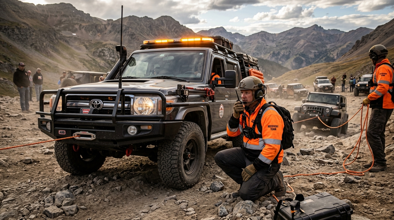 4x4 Technical Safety Recovery Rig and Marshals